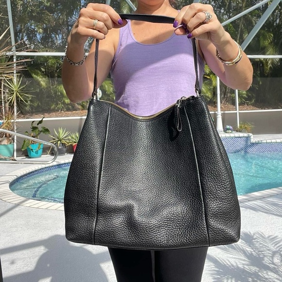 Kate Spade~ Black Leather Shoulder Bag - Picture 11 of 12